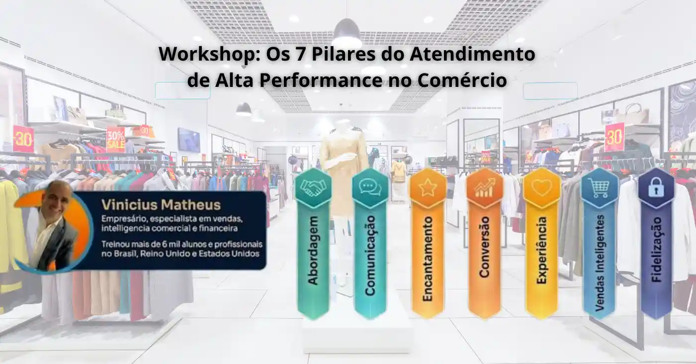 Workshop: Os 7 Pilares do Atendimento de Alta Perfomance no Comércio