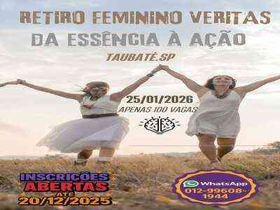 Retiro Feminino Veritas Da Essência a  Ação 