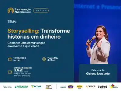 Transformação Alvorada: Storyselling - Transforme histórias em dinheiro | Como ter uma comunicação envolvente e que vende (GISLENE ISQUIERDO)