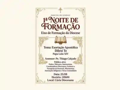 1ª Noite de Formação - Exortação Apostólica Dilexi Te