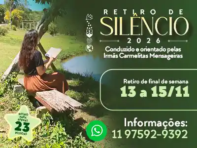 Retiro de Silêncio - 13 a 15 de novembro de 2026